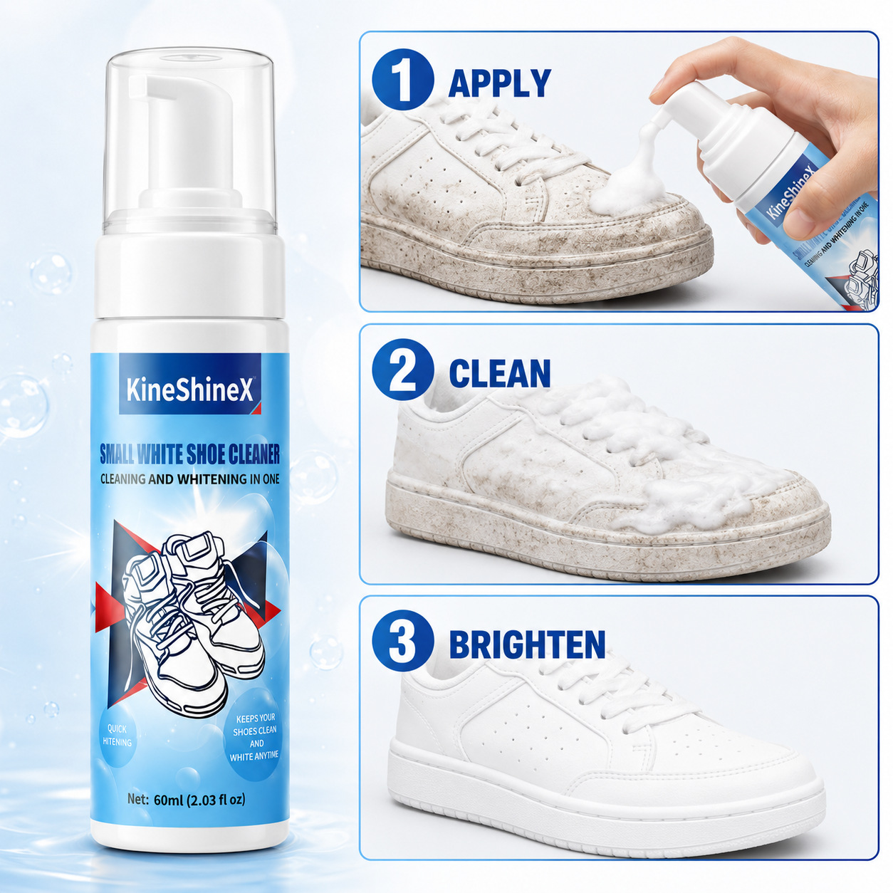 Набор для чистки обуви Gihen:  – обзор и цена Sneaker Care Spray